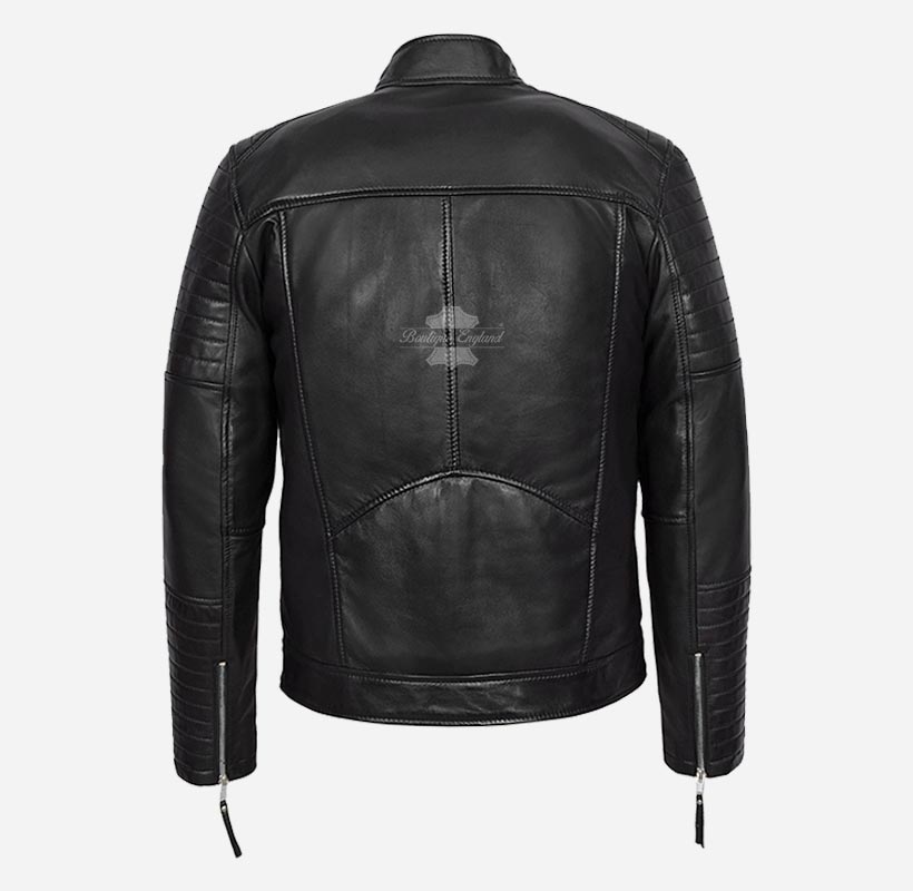 The Scarlet Biker Leather Jacket For Men's Classic Racer Jacket