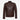 SPEED HERREN LEDER BIKERJACKE Braun KLASSISCHE RETRO FASHION JACKE