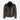 ZACHARY Men's Side Zip Sheepskin Flying Jacket Black