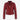 SHANESE Damen Rote Lederhemdjacke Shacket
