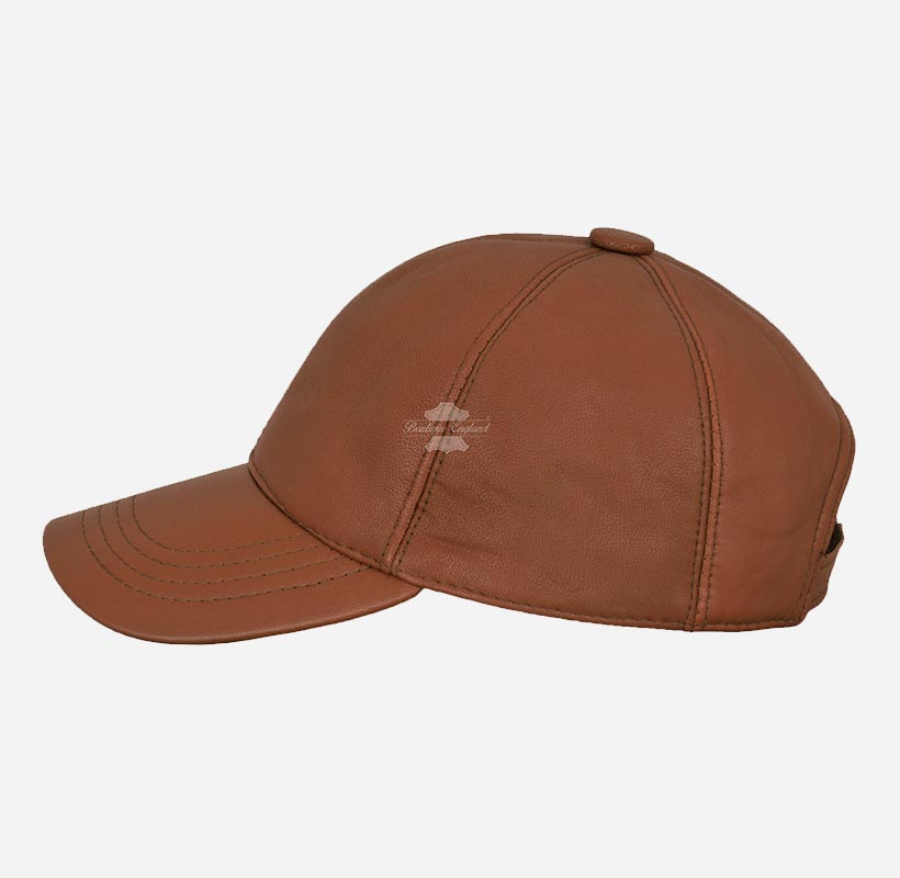 Stylish Unisex Soft Leather Baseball Caps