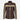 BLITZAR Women's Leather Racer Jacket in Brown