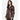 VENICE Ladies Leather Trench Coat Mid-Length Double Breasted Leather Coat for Women