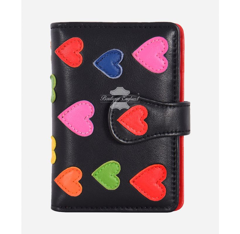 Ladies Wallet Multicolored Heart Card Holder Hand Bag