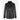VOGUE Damen Leder-Automantel, schwarze Button-Down-Kragenjacke