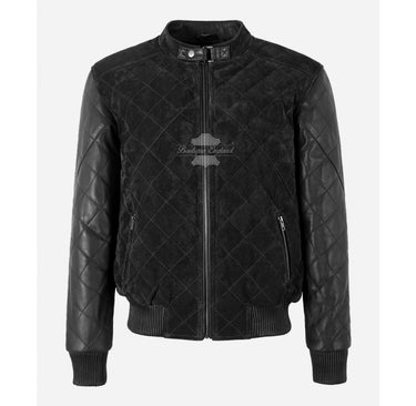 Diamond Quilted Bomber Jacket