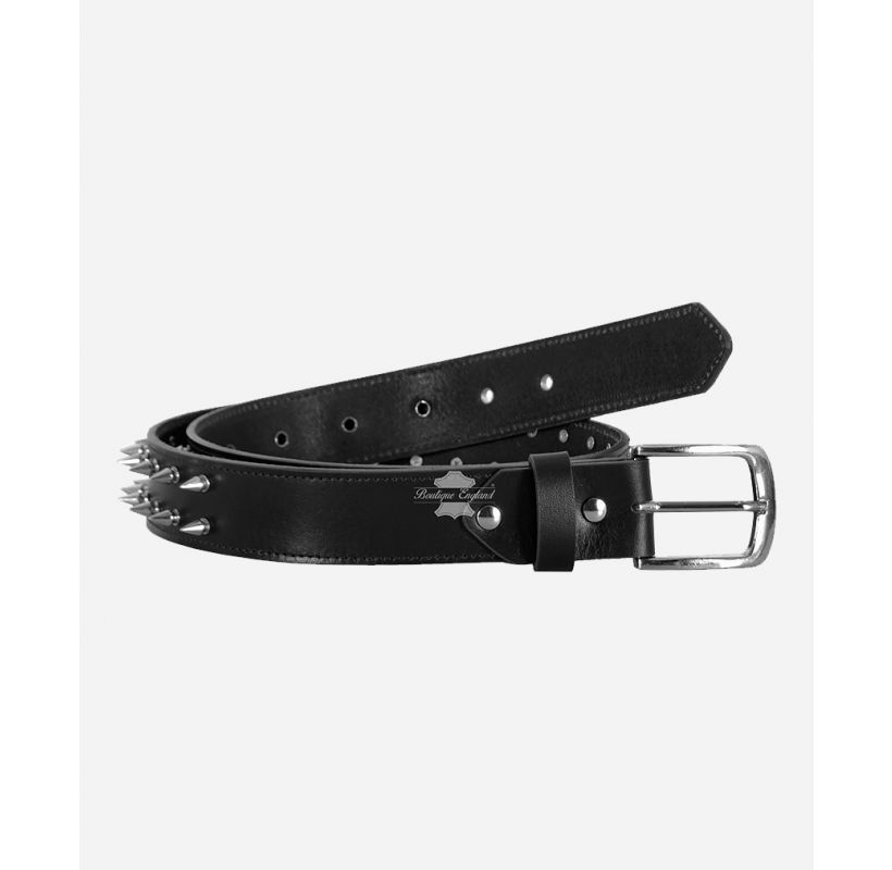 Mens Spikes Studded Leather Belts Nickel Spikes Strong Punk Rock Gothic Belt