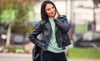 How to wear a cropped leather jacket