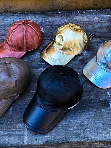 Leather Caps & Hats
