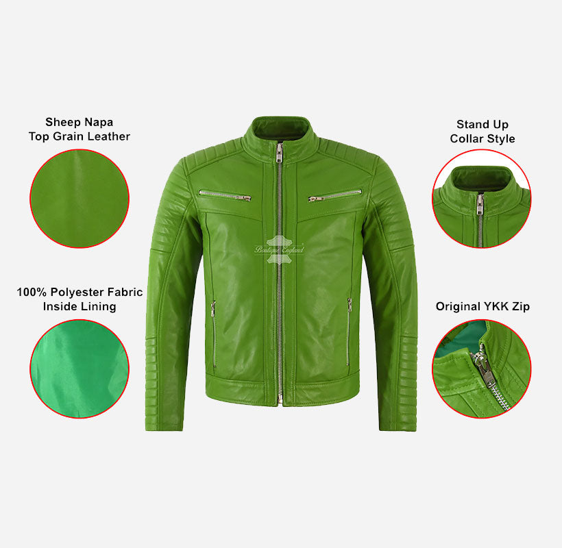 THE SCARLET RACER LEATHER JACKET MEN'S Leather Biker JACKET – Boutique ...