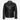 BUDD Herren Schwarze Biker Lederjacke Weiche Echtlederjacke