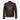 SPEED HERREN LEDER BIKERJACKE Braun KLASSISCHE RETRO FASHION JACKE