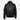 CRESTON Black Leather Flying Jacket Fur Collared Bomber Jacket