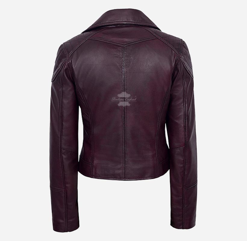 LILLY Leather Biker Jacket For Ladies Real Leather Fashion Jacket