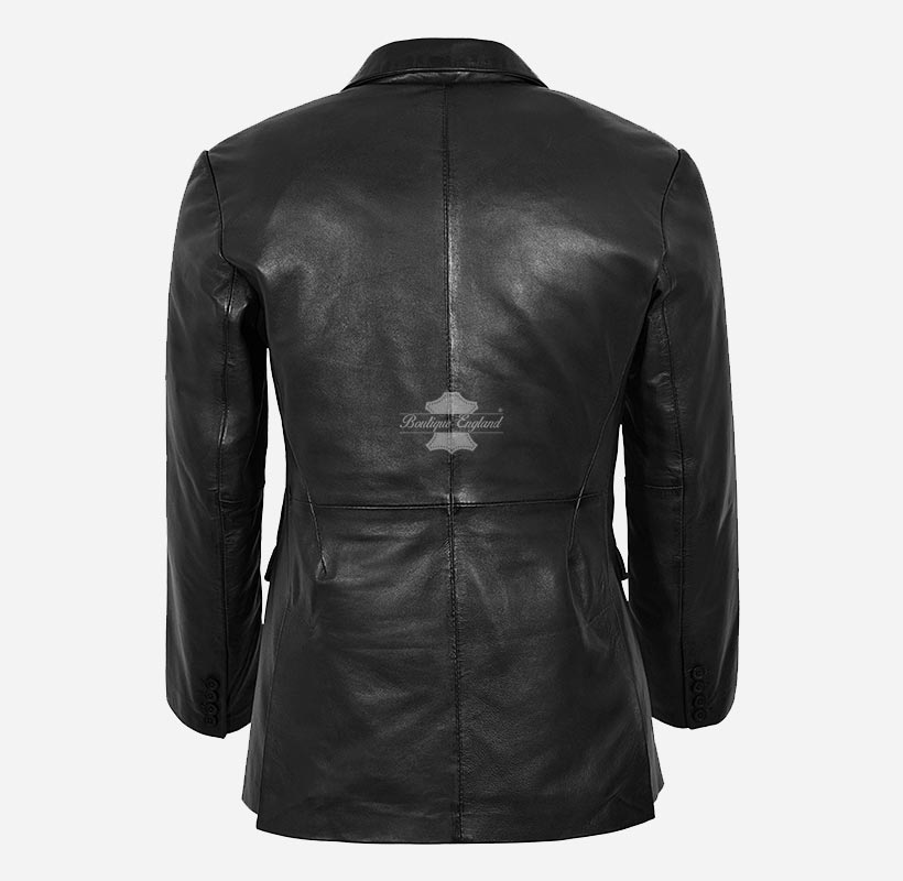 WILLOW Men's Leather Blazer Jacket ITALIAN TAILORED Blazer
