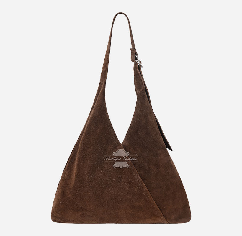 Women's Hobo Slouch Suede Leather Shoulder Bag – Boutique England