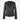 NIA Schwarze kragenlose Damen-Lederjacke mit Reißverschluss Biker-Lederjacke für Damen
