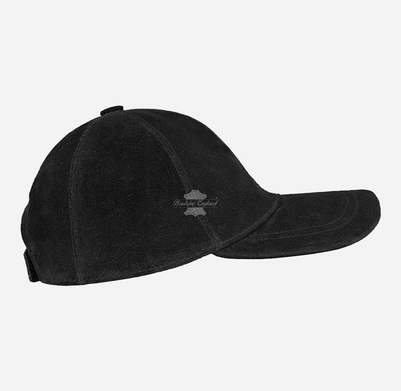 Unisex Baseball Suede Hats Leather Caps