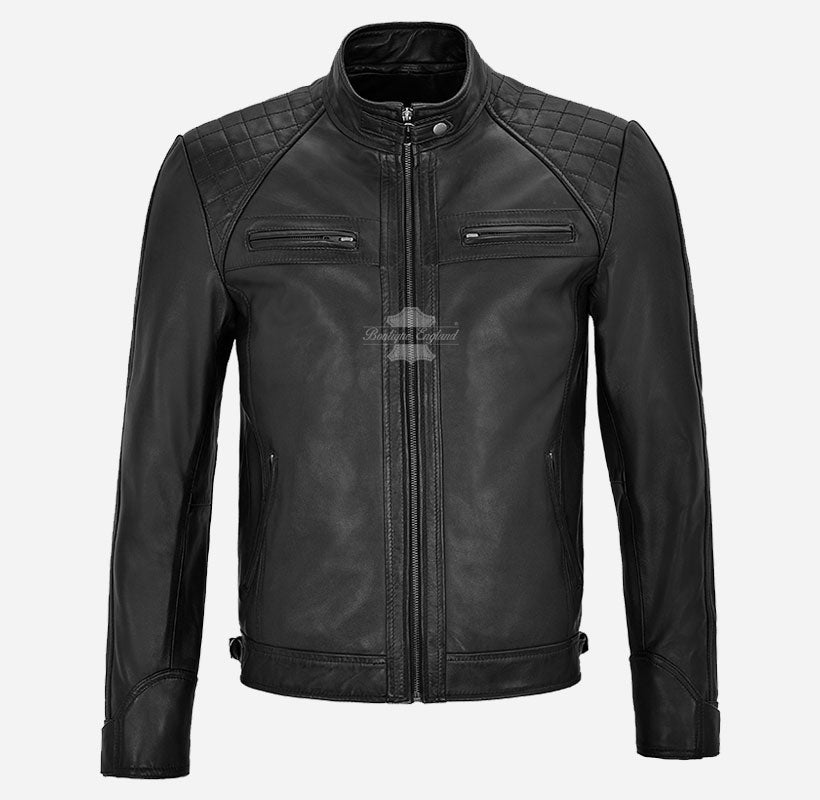 NORSEMEN Biker Leather Jacket For Mens Real Leather Fashion Jacket