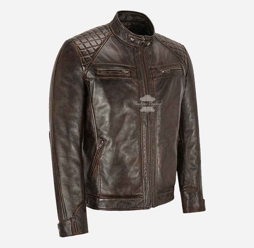 NORSEMEN Biker Lederjacke für Herren Echtleder Modejacke
