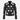 MADELINE Women's Collared Leather Jacket with Heart Detailing