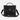 Women's Black Leather Crossbody Shoulder Bag Small Satchel
