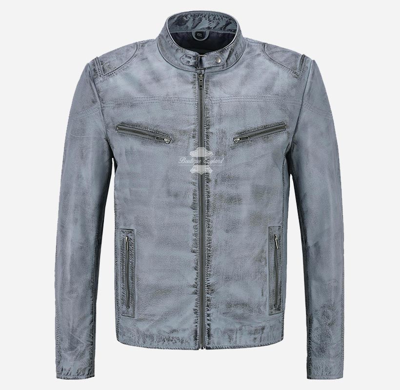 SPEED Biker Leather Jacket For Men's Real Leather Jacket