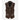 MIA Classic Ladies Vest Suede Leather Lapel Collar Formal Waistcoat
