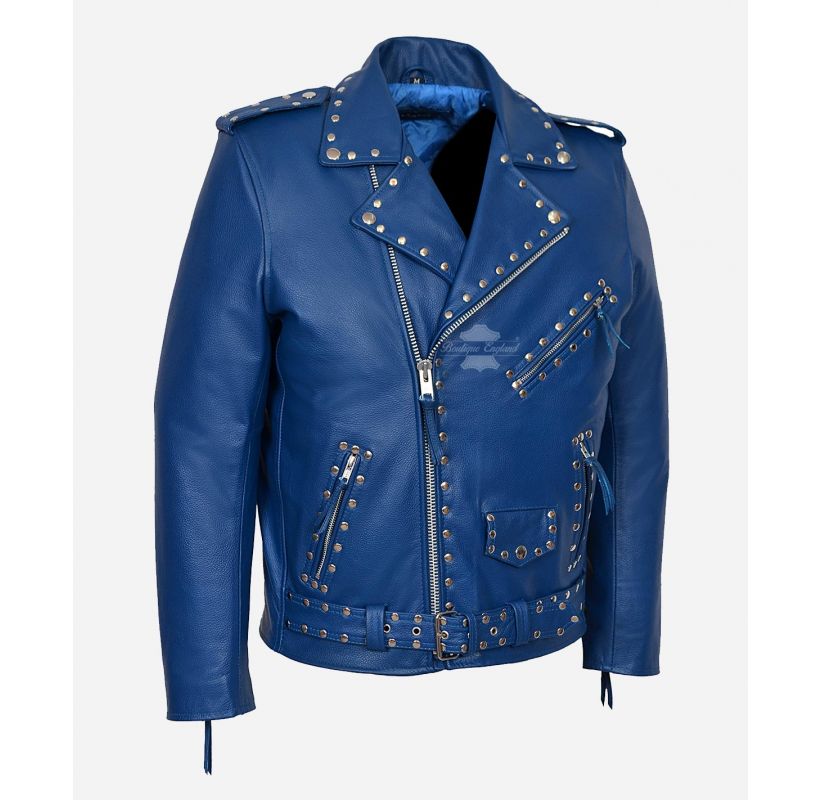 Infinity Leather Veste Motard En Cuir Véritable Brando Homme - Style Vintage Robuste