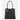 Women's Shopping Bag Premium Cowhide Leather Black Shoulder Tote Bag