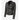 KATE Veste en cuir pour femme Biker Fashion Veste cirée vintage noire