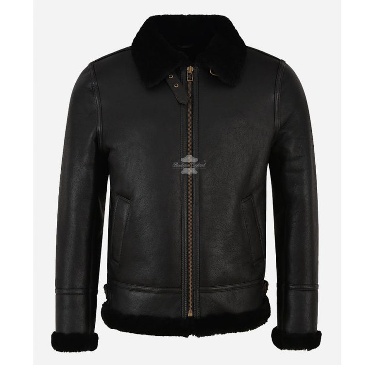Veste Motard En Cuir Nappa Et Peau D'agneau Noir - Double Boutonnage - Homme - Neuve Avec étiquettes