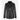 VOGUE Damen-Lederautomantel Schwarze Jacke mit Button-Down-Kragen