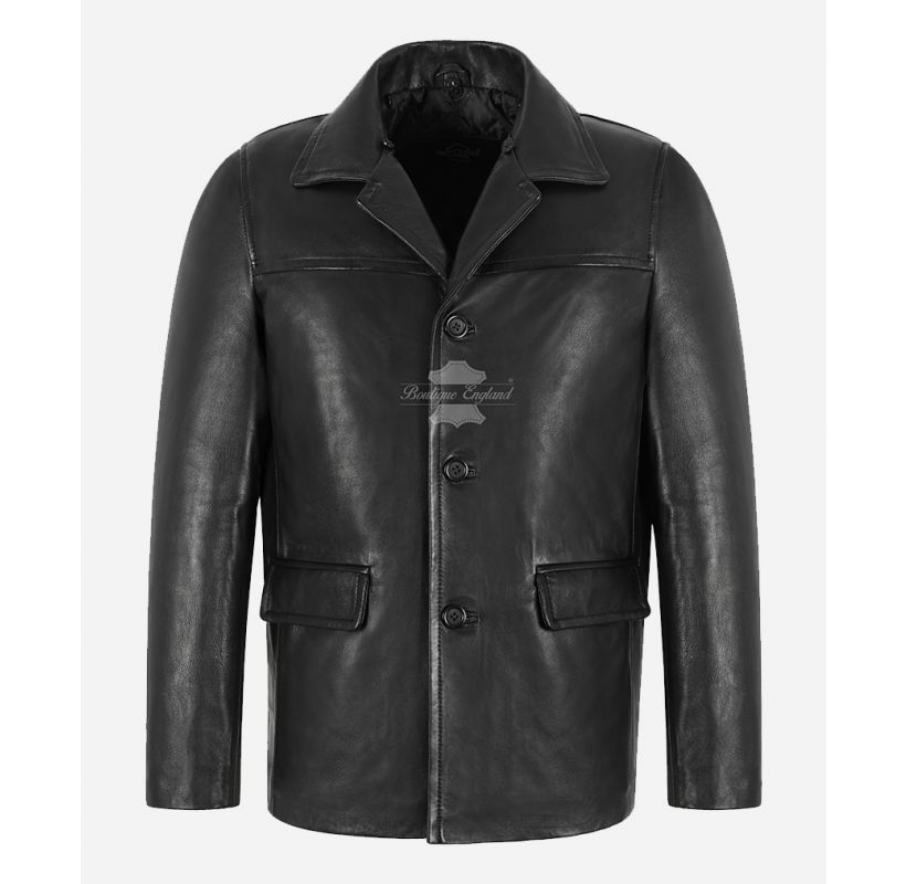 JOHN Black BOX Jacket Removeable Fur Collared Hip Length Coat