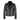 Edgy Elegance Jacket Women Black Lapel Collar Leather Jacket