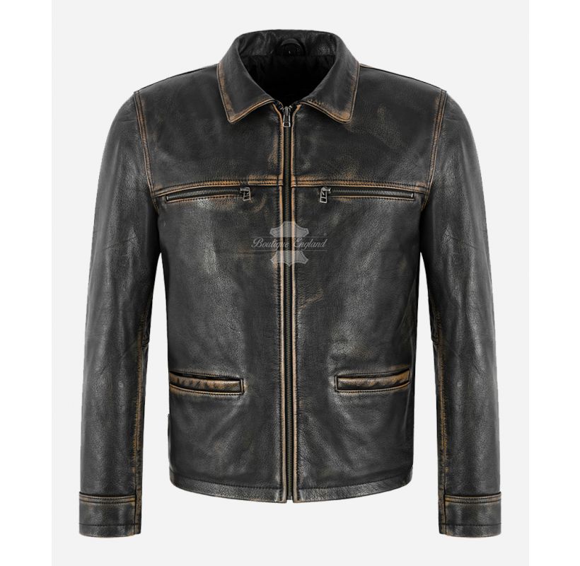 ALLEN MEN'S LEATHER JACKET BOX LEATHER JACKET – Boutique England