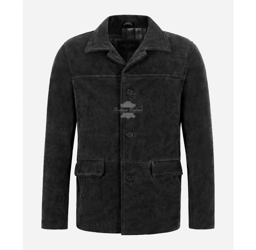 BRANT Men Box Leather Jacket Classic Fashion Suede Leather Blazer ...