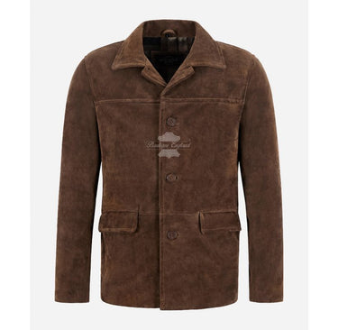 Brown Box Leather Jacket