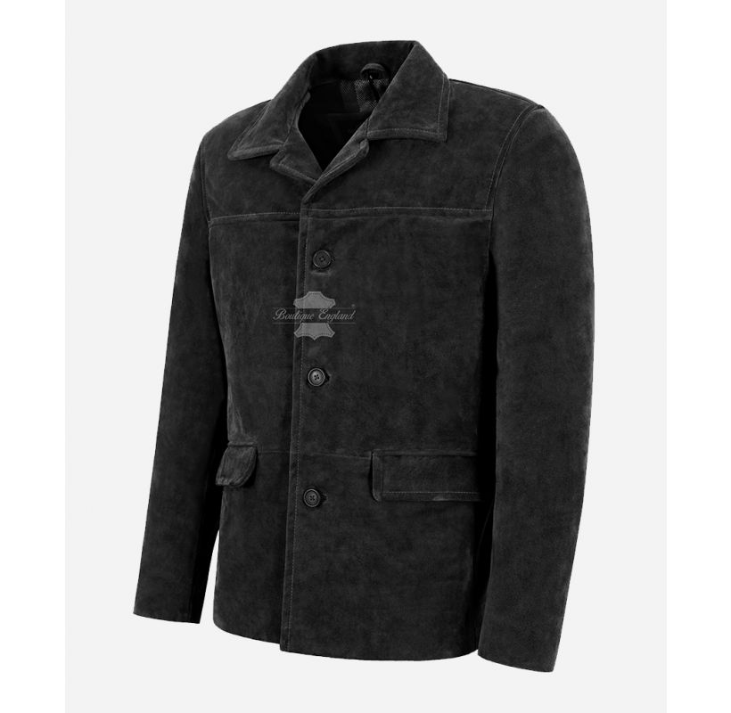 BRANT Men Box Leather Jacket Classic Fashion Suede Leather Blazer ...