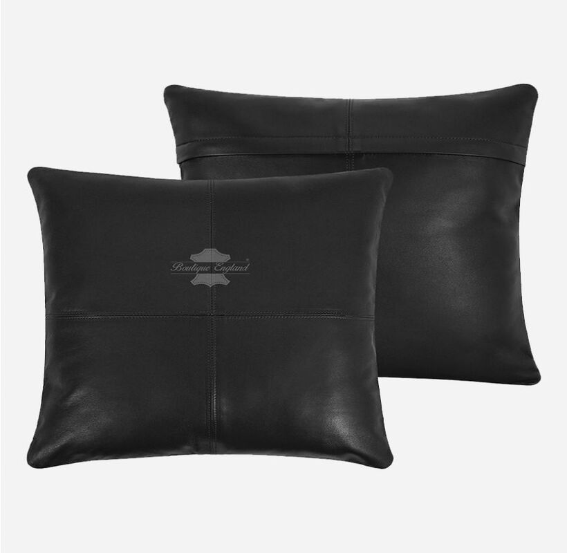 Leather Cushion Covers Pillow Case Home Bed Soft Square Size 18" X 18"