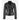 Chiara Veste en cuir pour femme Noir Slim Fit Biker Fashion Jacket
