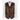 The Chestnut Waistcoat Gilet en cuir d'agneau cousu à la main pour homme
