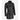 Midnight Trench Jacket Veste en cuir mi-longue noire pour femme