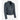 Veste de motard en cuir pour femme Veste en cuir coupe cintrée classique Bleu marine