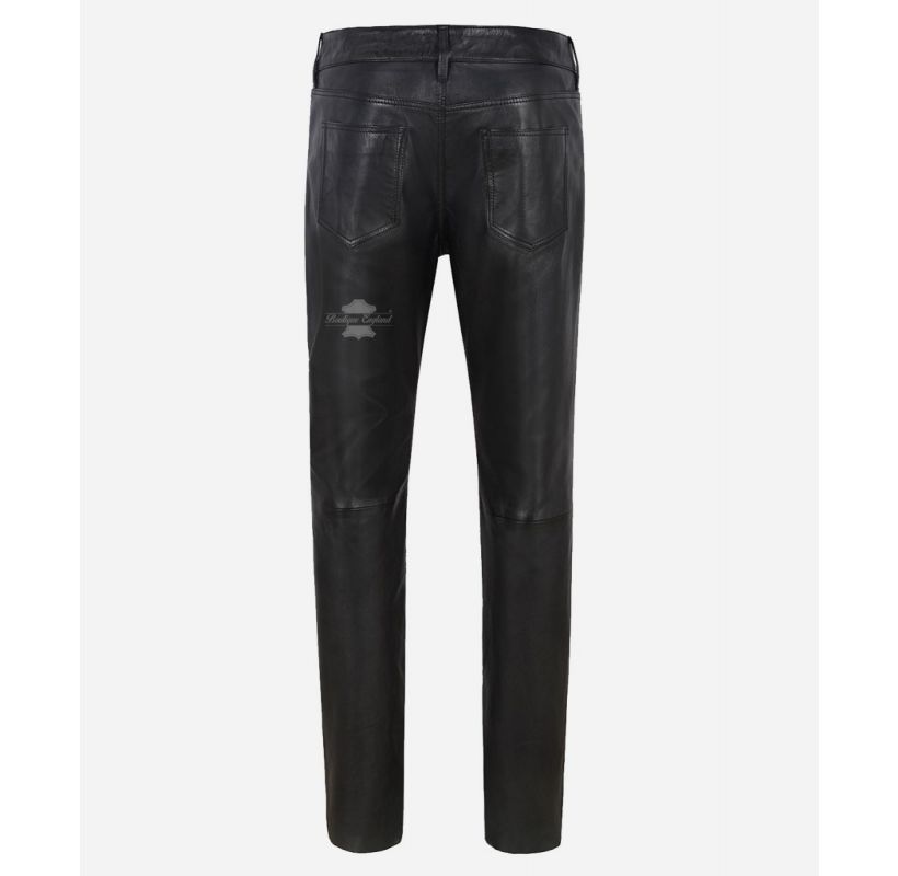 Ladies Leather Pant Jeans Casual Style Pant Real Leather Women Pants Trousers
