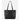 Damen-Leder-Einkaufstasche Klassische schwarze Echtleder-Umhängetasche